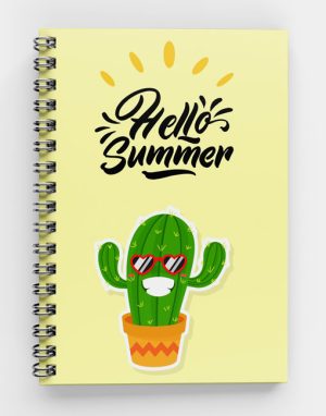Hello Summer Cactus-Spiral Notebook SS-SUM-01 (w)