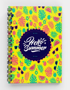 Hello-Summer--Spiral Notebook
