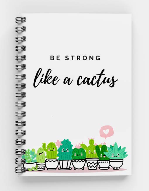 Life is like Cactus Spiral Notebook (mecopublications)