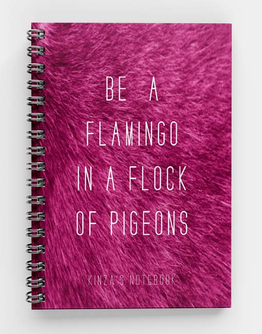 Be a Flamingo Spiral Notebook