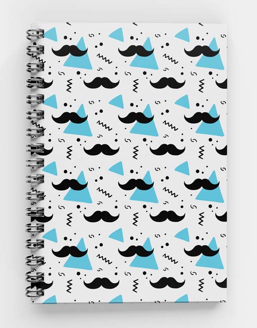 Moustache-Pattern-Spiral-notebook