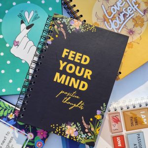 Positive Thoughts Hardcover notebook