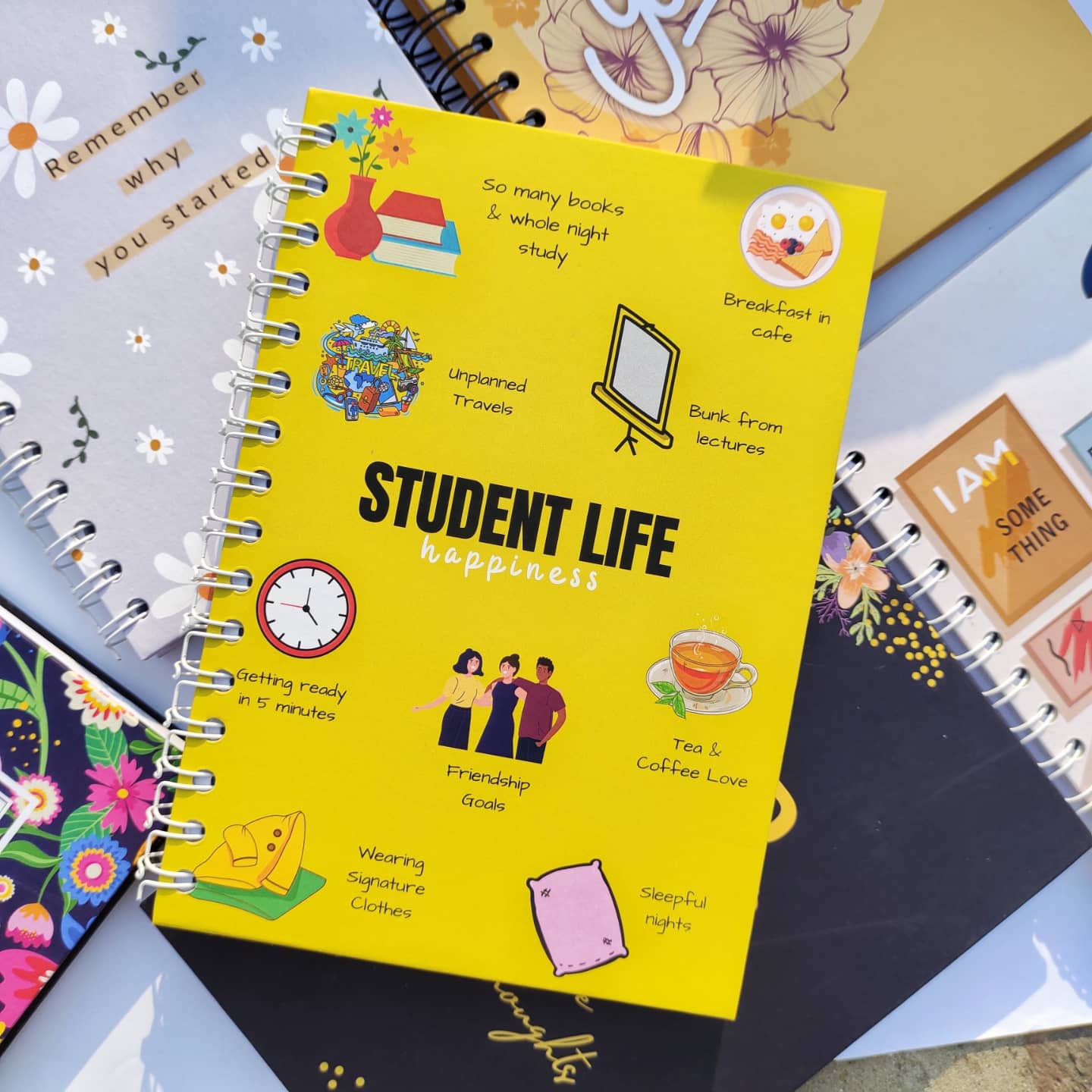 student life hardcover notebook