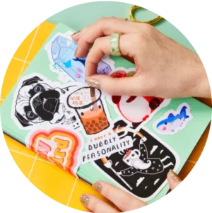 Rainbow- Wooden Desk Calendar 2025