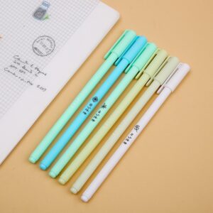 Gradient Green-Morandi Gel Pens Kawaii 0.5mm Black Ink