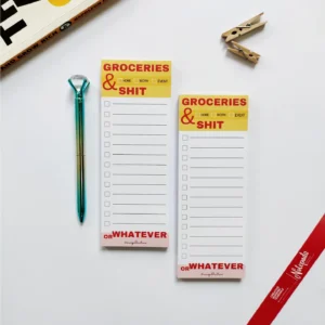 Groceries & Shit Memopad Planner